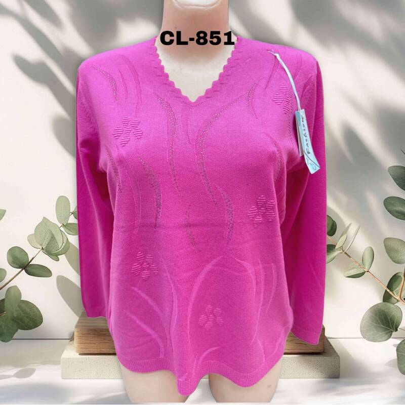 Swetry damskie Roz L-3XL. 1 kolor. Paczka 10 szt